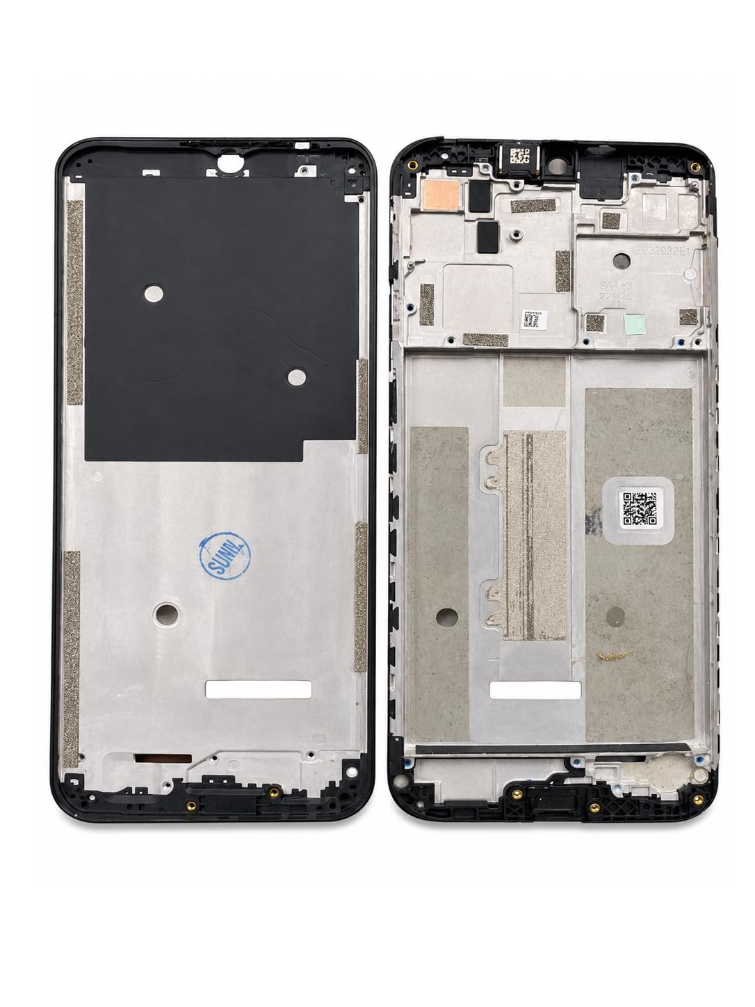 LCD Middle Frame Crome Body for Motorola Moto G30 Black